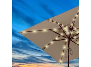 4047834045759 - Bestlivings - Solar Lichterkette für Sonnenschirm Ampelschirm Beleuchtung outdoor 112 led warmweiß mit 2 Modi Gartenleuchte für Pavilion