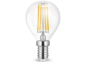 Image of E14 Sockel led Leuchtmittel Filament Kugel P45 4 Watt 400 Lumen Lampe Leuchte Birne Licht warmweiß (2700 k) 3 Stück
