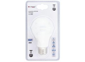 3800157628853 - Vtac - v-tac LED-Glühbirne E27 9W A60 4000K (Blister 1 Stück)