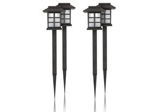 4059222051242 - Bestlivings - led Solar Gartenleuchten für Außen ( 4er Pack) wetterfest IP44 spritzwassergeschützt 38 cm Stecklampe mit Erdspieß Beleuchtung für