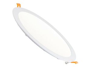 8445044103041 - Ledkia - LED-Deckeneinbauleuchte 24W Rund SuperSlim Schnitt ø 280mm Kaltes Weiß 5000K - 5500K 120º