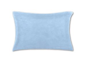 4059222210229 - Kissenhülle Kuschel 30 x 50 Auswahl hellblau - babyblau mit Füllung - Hellblau