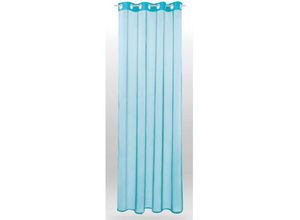 4059222004651 - Bestlivings - Gardine mit Ösen Transparent Voile 140 x 175cm ( Breite x Länge ) in türkis - aqua Ösenschal in vielen weiteren Farben und Größen