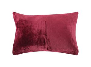 4059222265465 - Bestlivings - Kissenhülle Kuschel Celina in der Größe 40 x 60cm - Aubergine - Kissenbezug mit Reißverschluss - Aubergine