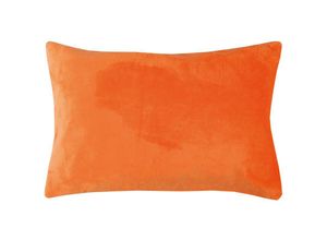 4059222265830 - Bestlivings - Dekokissen Kuschel Celina in der Größe 40 x 60cm - Orange - Kissenbezug mit Reißverschluss - Orange