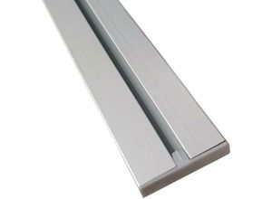 4059222025922 - Vorhangschiene silber aus Aluminium alle Längen bis 480cm möglich Flache Gardinenschiene ( 7mm ) 1-   2-  3-  4-läufig inkl Vorhanggleiter