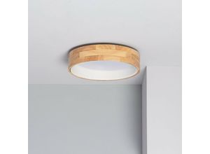 8445044039333 - Ledkia - LED-Deckenleuchte 15W Rund Holz Ø370 mm cct Wählbar Dari Auswählbar (Warm-Neutral-Kühl) Weiß 8445044039333 - Ledkia - LED-Deckenleuchte 15W Rund Holz Ø370 mm cct Wählbar Dari Auswählbar (Warm-Neutral-Kühl) Weiß