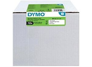 3026980930912 - DYMO Original LabelWriter Adressetiketten | 28 mm x 89 mm | 12 Rollen mit je 130 leicht ablösbaren Etiketten (1560 Etiketten) | selbstklebende Etiketten | für LabelWriter-Beschriftungsgerät