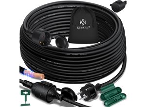 4255598301312 - KESSER® Verlängerungskabel mit Schutzkappe Outdoor - für Innenbereich Außenbereich - Verlängerung Stromkabel – 230 V IP44 - mit Schuko Stecker - Schutzkontakt Baustellenkabel Schutzkontaktstecker 4255598301312 - KESSER® Verlängerungskabel mit Schutzkappe Outdoor - für Innenbereich Außenbereich - Verlängerung Stromkabel – 230 V IP44 - mit Schuko Stecker - Schutzkontakt Baustellenkabel Schutzkontaktstecker