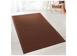 4251041682526 - Floordirekt - Sisal-Teppich Amazonas Dunkelbraun Mit Bordüre 200 x 290 cm - Dunkelbraun