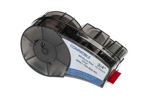 4065705254154 - Vhbw - Schriftband-Kassette Ersatz für Brady M21-750-595-RD für Etiketten-Drucker 1905mm Schwarz auf Rot