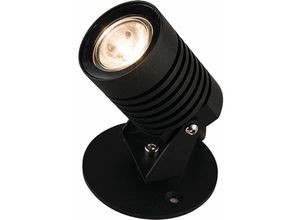 4251756330934 - Licht-erlebnisse - led Strahler lionel Schwarz Alu IP54 Außenlampe - Schwarz