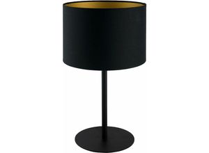 4251756328955 - Licht-erlebnisse - Runde Tischlampe alice Schwarz H405cm Leuchte - Schwarz Gold