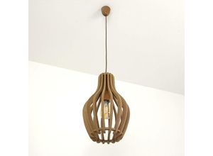4251254256163 - Licht-erlebnisse - Hängelampe Modern in Holz Optik - Holz 4251254256163 - Licht-erlebnisse - Hängelampe Modern in Holz Optik - Holz