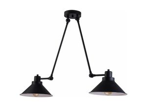 4251756331023 - Licht-erlebnisse - Deckenlampe Schwarz 61-152cm simona Büro Leuchte - Schwarz