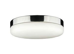 4251756330088 - Licht-erlebnisse - Deckenlampe Chrom Bad Wohnzimmer Leuchte moni - Chrom Weiß