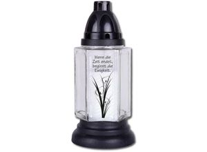 4251028126975 - Hs Candle - HScandle Grabkerze aus Glas 24cm (Lyrica Blume) inkl 1 Kerze ca 40h Brenndauer viele vers Sets - Lyrica 4