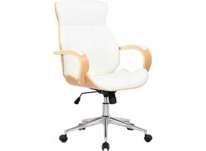 4251756419417 - Bürostuhl Melilla Kunstleder I Ergonomischer Stuhl I Komfortables Sitzen I 360 Drehfunktion Wippfunktion I Für Arbeit Und Home-Office