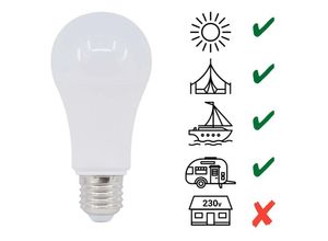 8435427101269 - Barcelona Led - Glühbirne 10-36V 7W E27 A60 für Wohnwagen Wohnmobile und Boote Lichtfarbe Warmweiß - Warmweiß