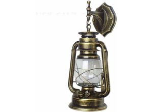 Image of Senderpick - Vintage ländliche Wandlampe, Veranda Lampe, led antike Außenwandlampe, Wohndekoration (bronzegrün)