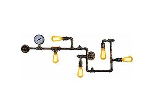 0738633566975 - Senderpick - Retro Metall Wandleuchte Bar Licht Wandlampe Industrielampe Wasserrohr Lampe