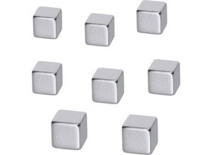 4057521000251 - PCE - be Board Neodym Magnet B3101 (b x h x t) 10 x 10 x 10 mm Würfel Silber 8 St B3101