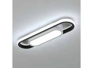 Image of LED-Deckenleuchte, 24 w, 3000 lm, rechteckige Deckenleuchte, kaltweißes Licht, 6500 k, Acryl-Deckenleuchte für Wohnzimmer, Schlafzimmer, Flur, Studio