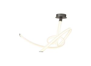 8435153267918 - Inspired Lighting - Inspired Mantra - Armonia - Semi Flush Ceiling Medium Bänder dimmbar 60W led 3000K 4500lm Titan gefrostetes Acryl