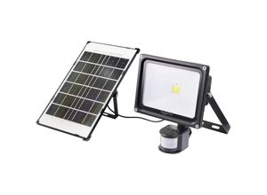 4064161240350 - Sygonix SY-5461110 Solar-Spot mit Bewegungsmelder 30 W Neutralweiß Schwarz