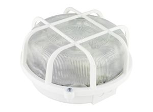 4006341717931 - Rundleuchte KunststLED 7W ws Feuchtraumleuchte led E27 7 w Warmweiß Weiß - REV