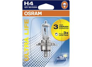 4008321416124 - 64193ULT-01B Halogen Leuchtmittel Ultra Life H4 55 60 w 12 v - Osram