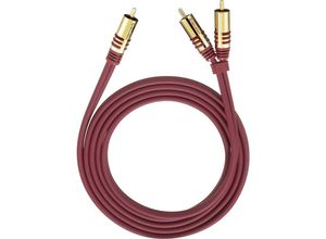 4003635205624 - 20562 Cinch Audio Y-Kabel [2x Cinch-Stecker - 1x Cinch-Stecker] 200 m Rot vergoldete Steck - Oehlbach