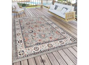 4061981115899 - Paco Home - Outdoor Teppich Küchenteppich Terrasse Vintage Oriental Muster Beige Orange 60x100 cm