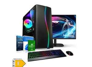 4260320418237 - PC Set mit 27 Zoll TFT Allround AMD Ryzen 5 4600G 16GB DDR4 AMD Vega Grafik 512GB SSD 1TB HDD WLAN Windows 11