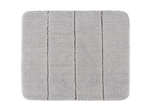 4008838230152 - Badteppich Steps Light Grey 55 x 65 cm Mikrofaser Grau Polyester hellgrau - grau - Wenko