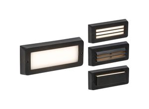 5056270824377 - Brique led cct Réglable Montage en Surface - Noir 230V IP65 5W - Knightsbridge