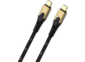 4003635095300 - USB-Kabel usb 32 Gen2 (usb 31 Gen2) usb-c® Stecker usb-c® Stecker 050 m Schwarz Gold d - Oehlbach