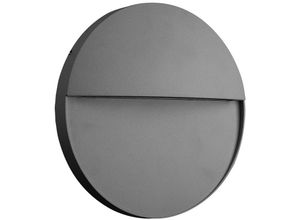 8435153270178 - Inspired Mantra - Baker - Flush Wandleuchte groß rund 6W LED 3000K 275lm IP54 Anthrazit 8435153270178 - Inspired Mantra - Baker - Flush Wandleuchte groß rund 6W LED 3000K 275lm IP54 Anthrazit