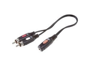 4053199933525 - Speaka Professional - SP-7870256 Cinch   Klinke Audio Anschlusskabel [2x Cinch-Stecker - 1x Klinkenbuc