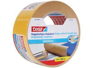 4042448388704 - tesa Doppelseitiges Klebeband Universal Braun 50 mm (B) x 25 m (L) PP (Polypropylen)