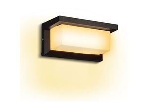 Image of Led Wandleuchte 18W led Wandlampe Sensor Wandleuchte IP65 Außenleuchte Terrassen Gärten Warmweiß - Hengda