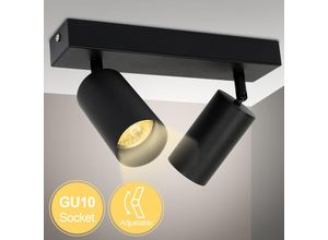 0759426627628 - Hengda - Deckenleuchte Deckenlampe 2-flammig led Deckenstrahler Modern Schlafzimmer 4W