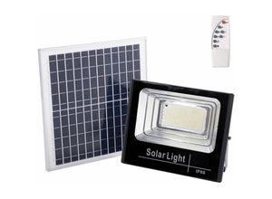 8445152231261 - Solar-LED-Projektor 150 w 4000 k Panel 6 V 15 w Batterie 32 V 10000 mAh Fernbedienung [HO-SOLARFL-150W-01-W] - Natürliches Weiß