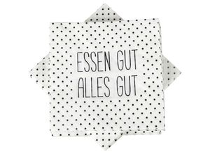 4038732007116 - 20er Pack Servietten vers Motive - Hochwertige Papierservietten ( 33x33cm 3-lagig 1 4 Falz ) Papier-Tuch für Party Geburtstag oder Feiern