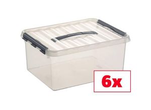 2050005543789 - Aufbewahrungsbox Sunware Q-line Transparent 15 l (B x H x T) 300 x 180 x 400 mm 6 St