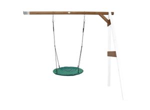 8717973938446 - Anbau Nestschaukel Summer für Kinder Outdoor Nest Schaukel 100 cm für den Garten Nestschaukel   Anbauschaukel in Grün - Anbau Element in Weiß   Braun