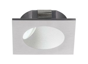 9002759969028 - 96902 Hochvolt led Einbauleuchte zarate silber weiß L8cm H8cm - Eglo