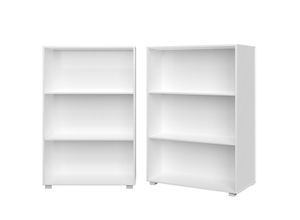 4251776928531 - Casaria® Bücherregal Vela Weiß 3 Fächer