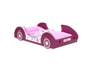 4251776926070 - Casaria® Kinderbett Butterfly Weiß Pink 200x90cm