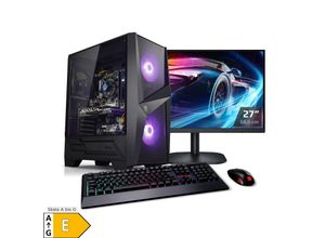 4260627614820 - PC Set Gaming mit 27 Zoll TFT Raptor V AMD Ryzen 5 5600G 16GB DDR4 NVIDIA RTX 4060 Ti 8 GB 1TB SSD Windows 11